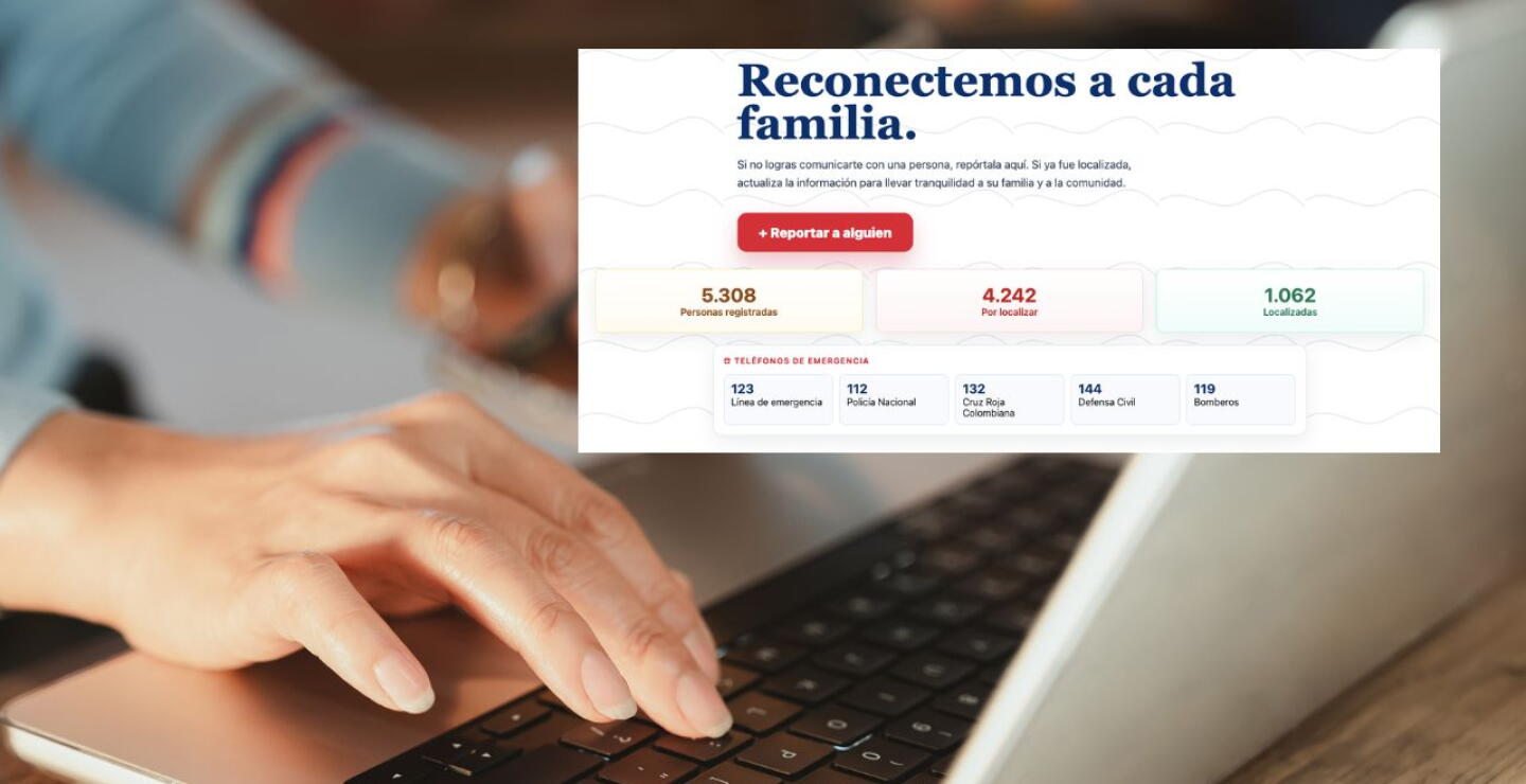 Colombia te busca: así funciona la plataforma web que ayuda a encontrar desaparecidos tras terremoto