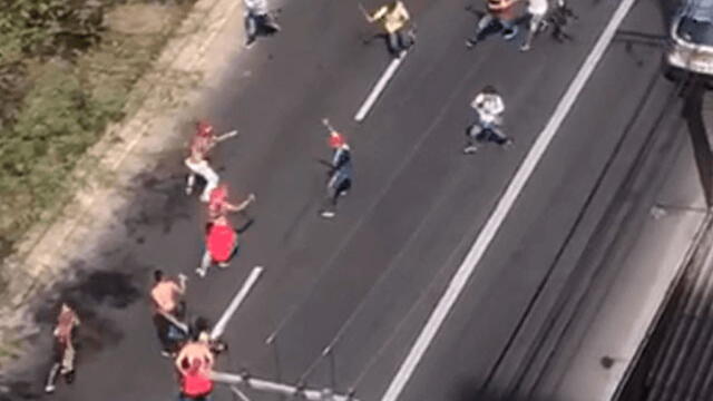 Videos registran el brutal enfrentamiento con armas blancas entre seguidores del DIM