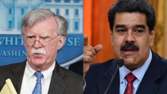 326398_BLU Radio, John Bolton - Nicolás Maduro / foto: AFP