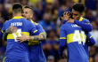 Darío Benedetto en duelo con Boca Junios.