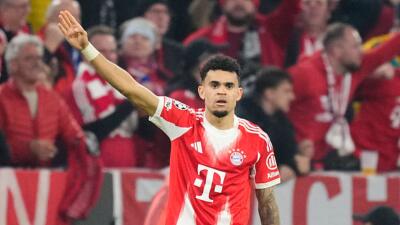 Luis Díaz fue figura con Bayern Múnich en la Champions League.