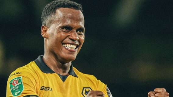 Jhon Arias, con la camiseta del Wolverhampton Jhon Arias, con la camiseta del Wolverhampton