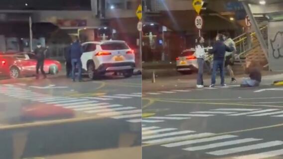 Robo de vehículo frente a McDonald's ubicado en el norte de Bogotá quedó en video