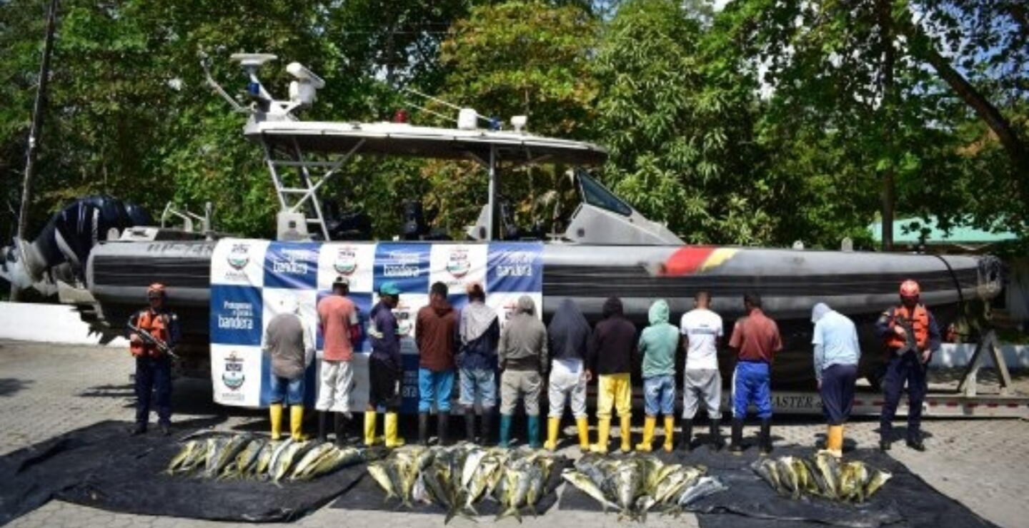 Armada incautó más de 700 kilogramos de pesca ilegal en el Pacífico