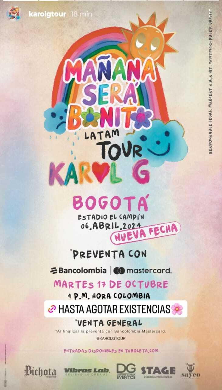 Segunda fecha Karol G Bogotá Segunda fecha Karol G Bogotá