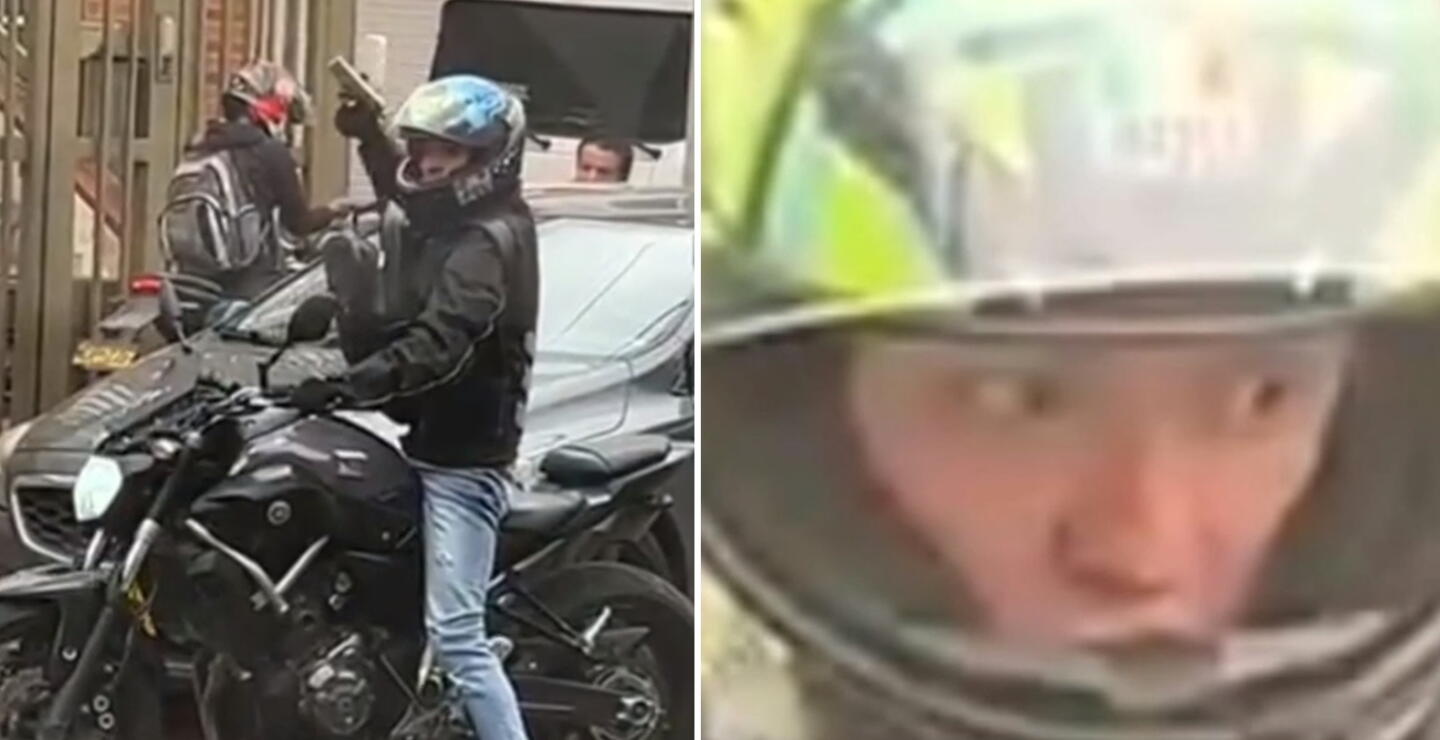 Estos delincuentes causaron pánico disparando durante fleteo en Bogotá