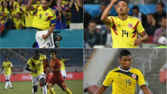 308340_Falcao, Alfredo Morelos, Duván Zapata y Luis Fernando Muriel 308340_Falcao, Alfredo Morelos, Duván Zapata y Luis Fernando Muriel