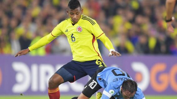 Jhon Jaider Vélez, jugador de la Selección Colombia Sub-20 vs. Uruguay Jhon Jaider Vélez, jugador de la Selección Colombia Sub-20 vs. Uruguay