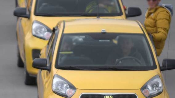 334853_BLU Radio // Taxistas // Foto: AFP
