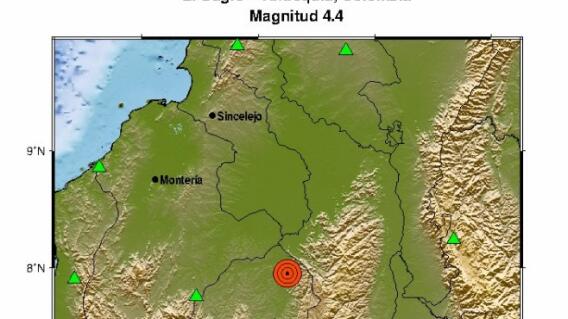 Un temblor se sintió la madrugada de este jueves en Antioquia. Un temblor se sintió la madrugada de este jueves en Antioquia.