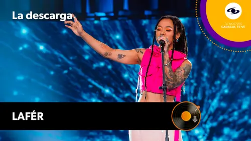 Lafér en el escenario de La Descarga.