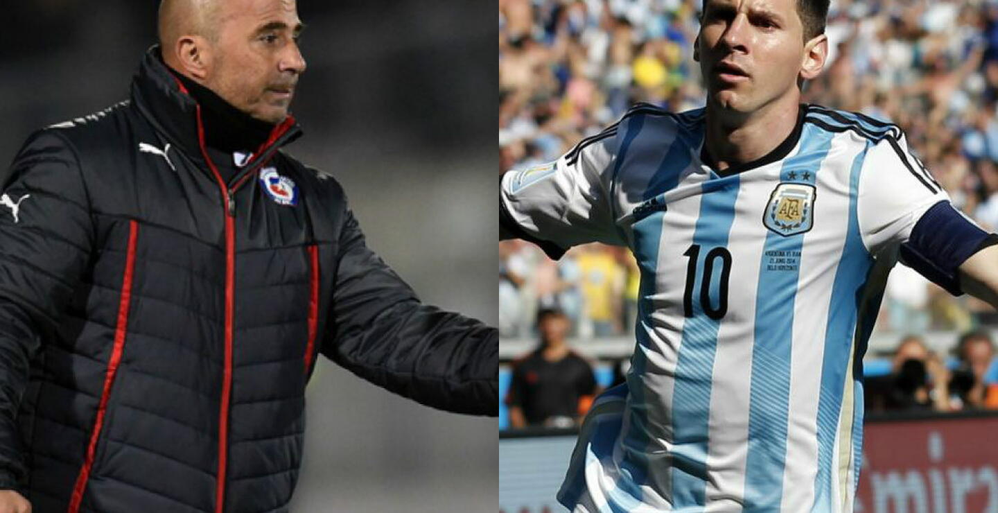 240546_Sampaoli y Lionel Messi - Fotos: AFP