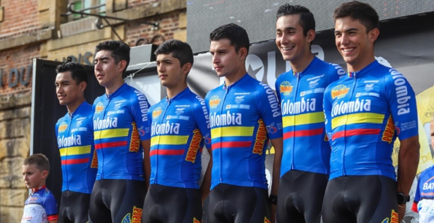Ciclista colombianos durante carrera de ciclismo (Imagen de referencia)
