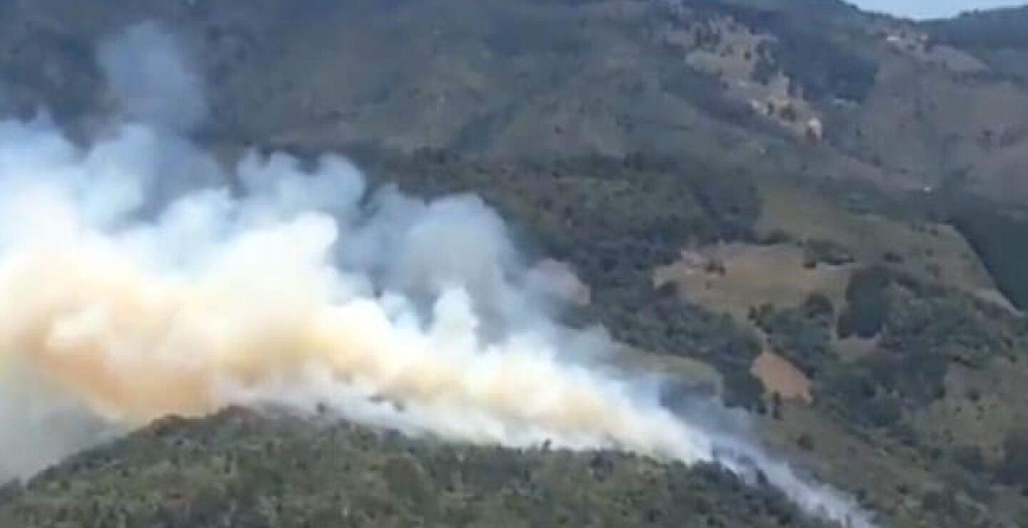 Incendio forestal en El Retiro, oriente antioqueño / Cortesía.