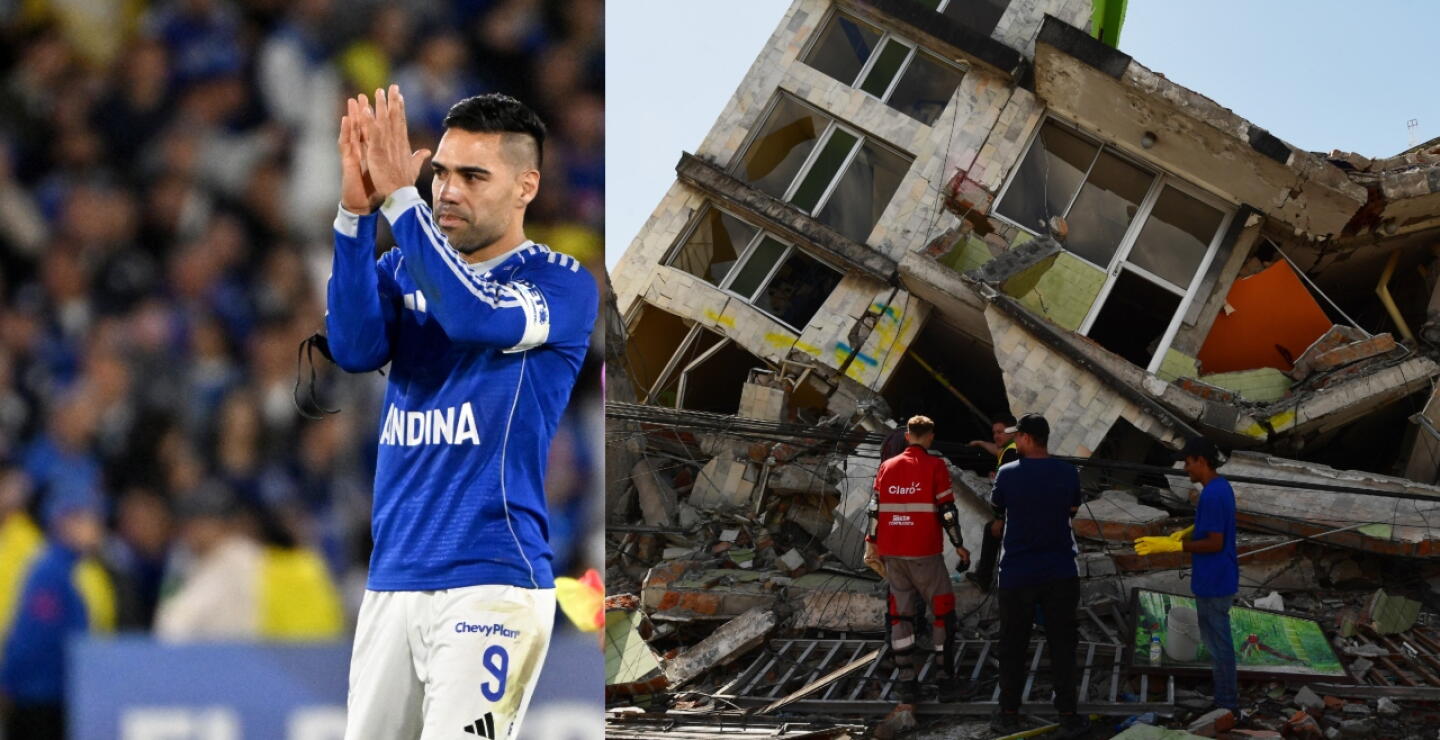 Falcao García mostró su disposición de ayudar a los damnificados por el terremoto en Colombia.