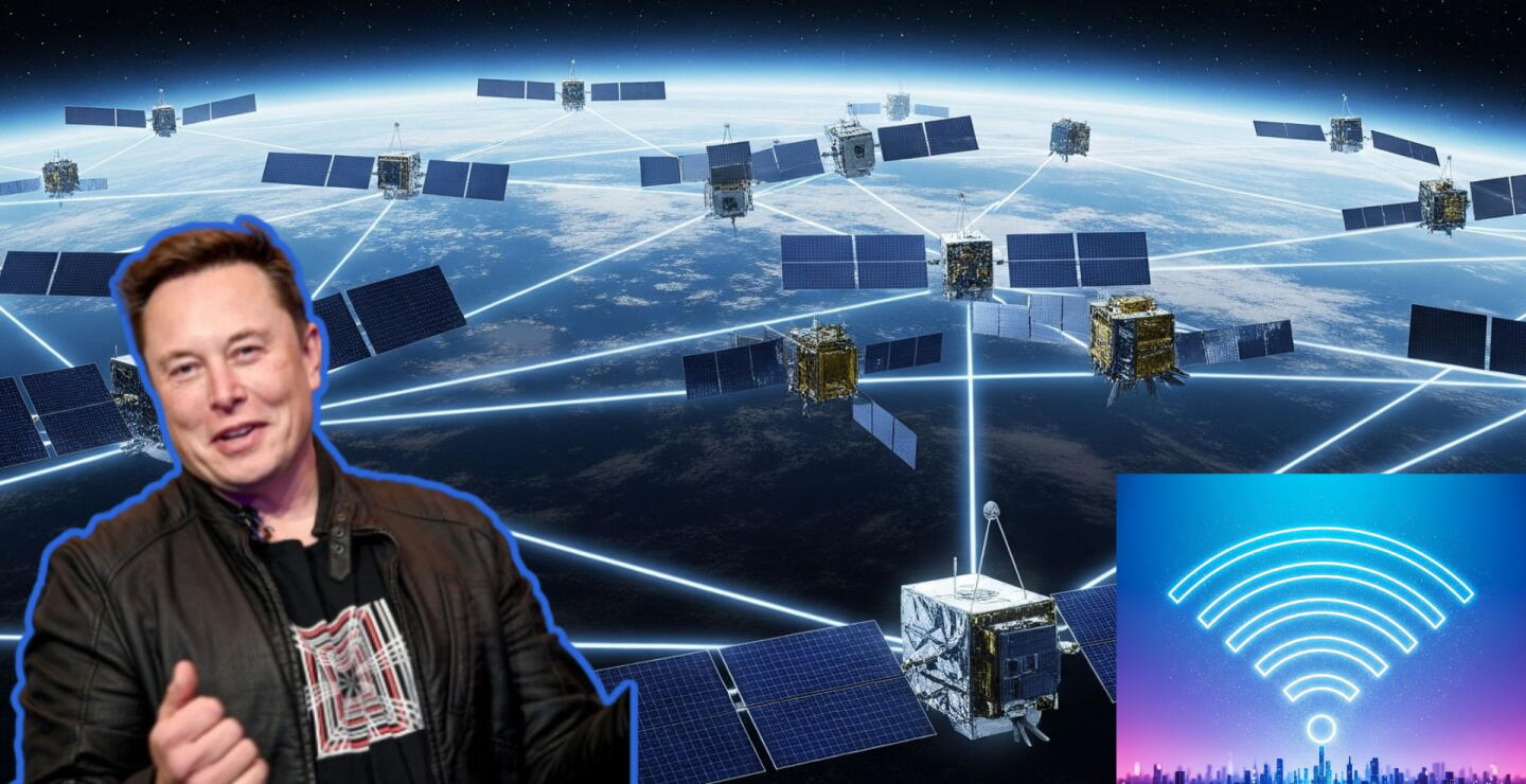 Imagen referencial de Starlink el Internet global de Elon Musk