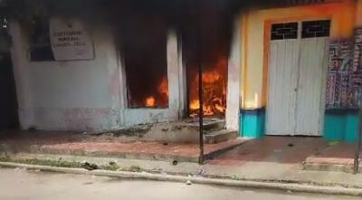 Atención: incendian sede de la Registraduría en Gamarra, Cesar 