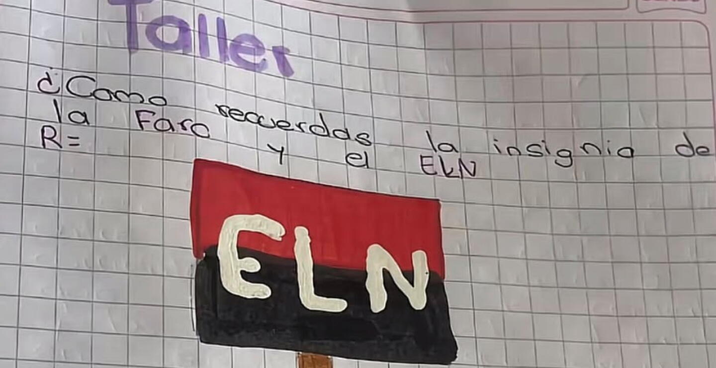 Polémica por taller académico con banderas del ELN y las Farc.