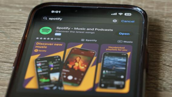 La app de Spotify. La app de Spotify.