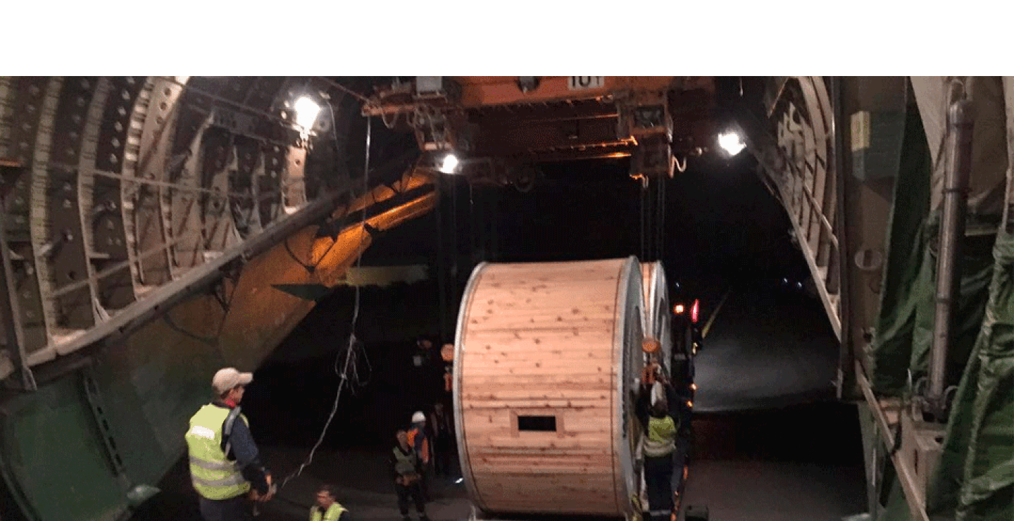 Desde México legarán 800 toneladas de insumos para las reparaciones.
