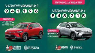 Camionetas lotería de boyacá 21 de junio de 2025 Camionetas lotería de boyacá 21 de junio de 2025