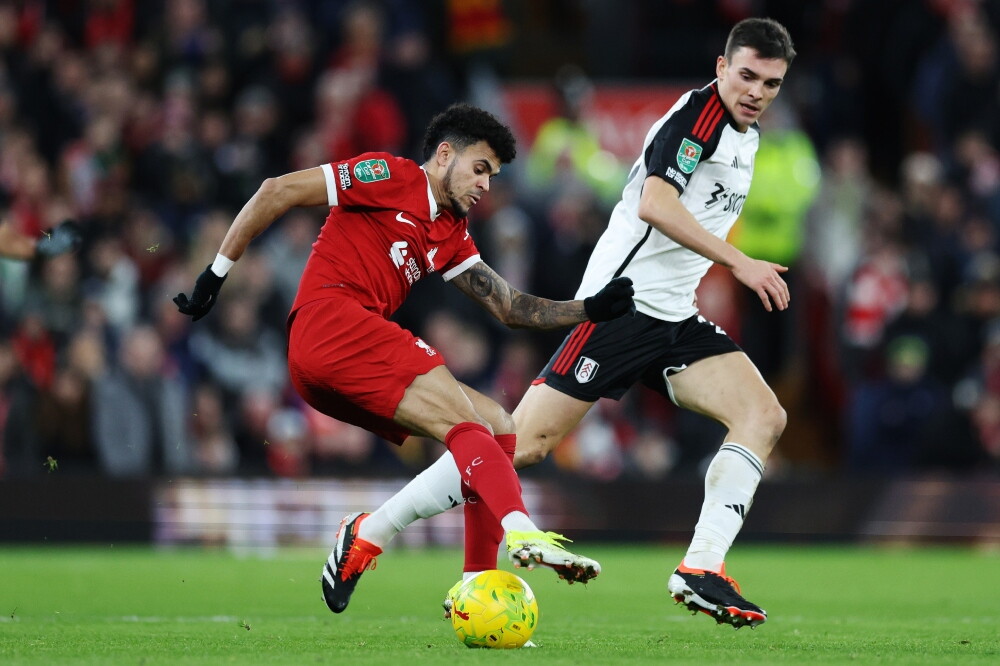 A Luis Díaz le amargaron su festejo: así fue el gol que le anularon con Liverpool, en la Carabao Cup - GolCaracol