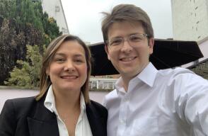 336962_BLU Radio. Miguel Uribe y Ángela Garzón // Foto: Twitter @MiguelUribeT