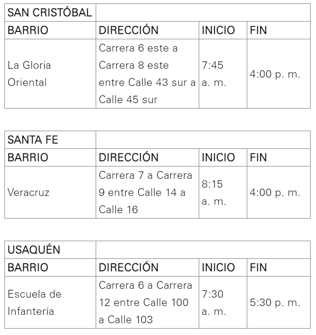 Cortes de luz 2 5 de junio 