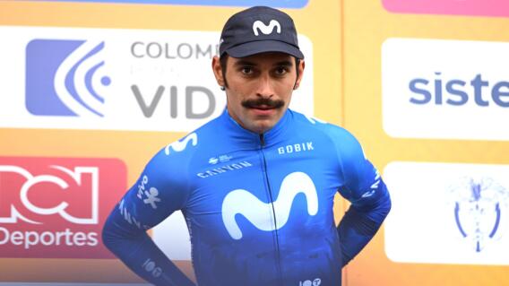 Fernando Gaviria en ceremonia de premiación de la etapa 1 del Tour Colombia Fernando Gaviria en ceremonia de premiación de la etapa 1 del Tour Colombia