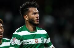 Luis Javier Suárez, delantero colombiano del Sporting Lisboa. 