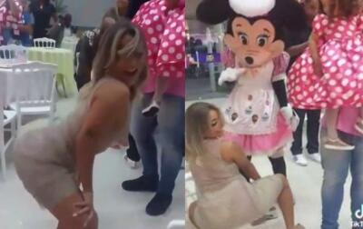 Así fue el polémico baile de una mamá en el cumpleaños de su hija. Así fue el polémico baile de una mamá en el cumpleaños de su hija.