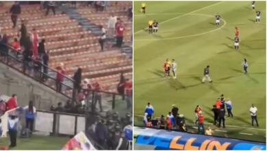 Medellín vs. Junior, invasión de hinchas. 