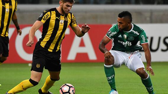 260750_Palmeiras con Yerry Mina y Miguel Borja, venció 3-2 a Peñarol