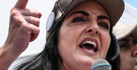 La senadora colombiana y líder de la oposición María Fernanda Cabal