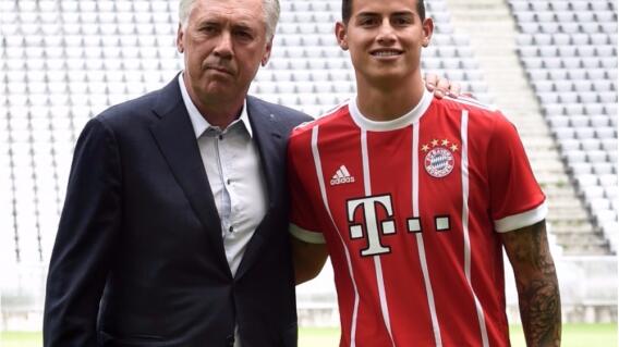 287815_BLU Radio. Ancelotti y James - Foto: AFP