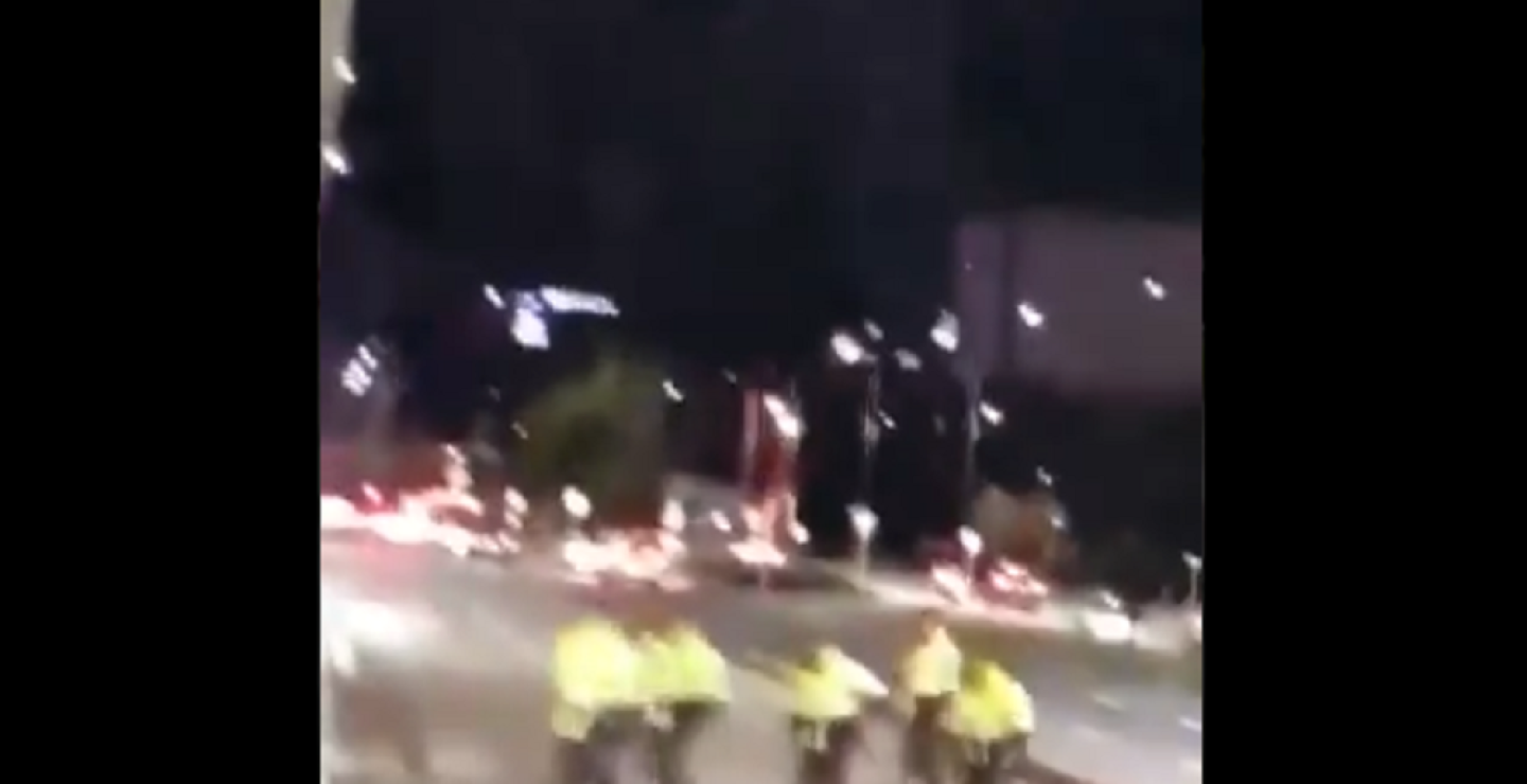 321952_BLU Radio. Imprudencia de agentes de Policía / Foto: Captura de video