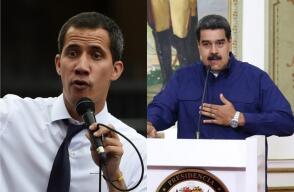 338557_BLU Radio // Nicolás Maduro - Juan Guaidó // Fotos: AFP y EFE