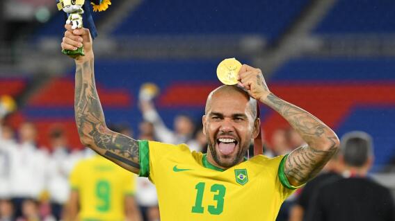 Dani Alves, jugador de la selección de Brasil Dani Alves, jugador de la selección de Brasil