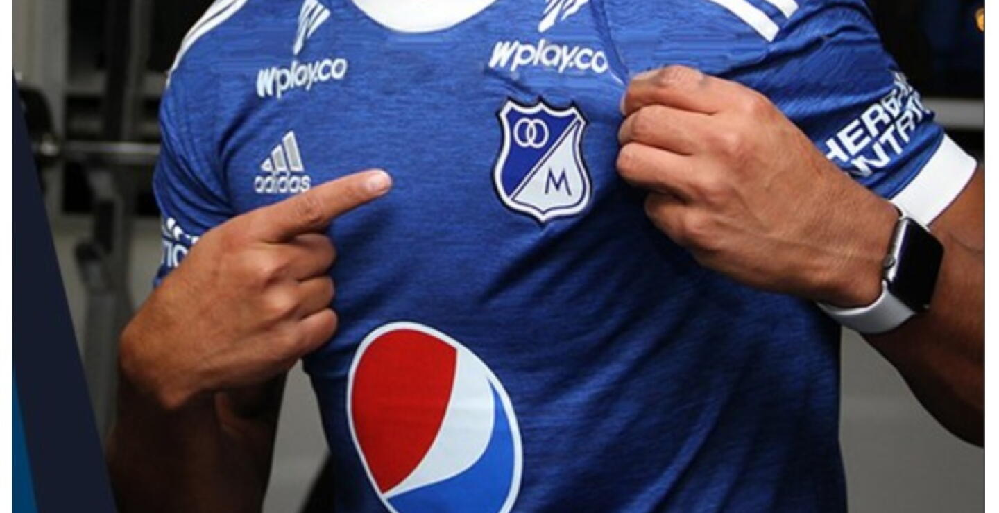300192_Foto: Nueva camisa de Millonarios para la temporada 2018/Twitter: @MillosFCoficial