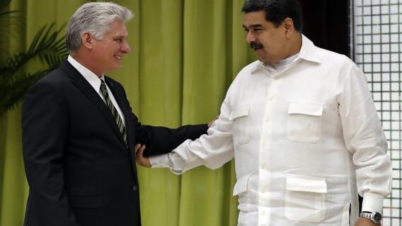339699_Miguel Diaz-Canel y Nicolás Maduro en cumbre del ALBA 2018 / AFP