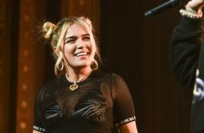 Karol G, artista colombiana de música urbana. 
