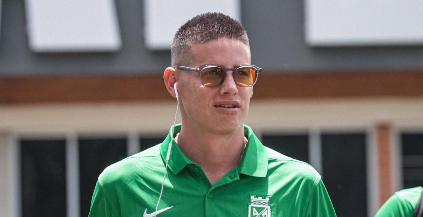 James Rodríguez, volante de Atlético Nacional. 