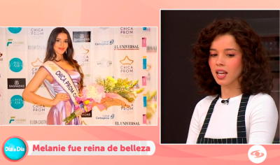 Melanie Dell'Olmo cuenta que fue reina de belleza.