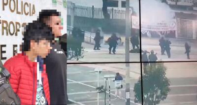 Capturan al hombre que lanzó la papa bomba contra policía del Esmad en la U. Nacional