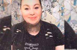 Mujer barbuda, popular en TikTok Mujer barbuda, popular en TikTok