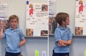 Niño presentó a Jesús como su superhéroe favorito frente a sus compañeros de clase