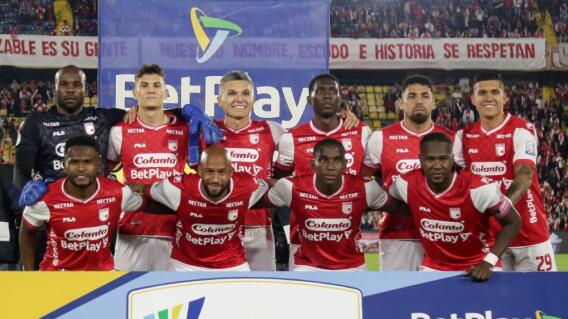 Titular de Independiente Santa Fe, en su último partido de la Liga BetPlay II-2024, contra Atlético Nacional Titular de Independiente Santa Fe, en su último partido de la Liga BetPlay II-2024, contra Atlético Nacional