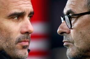 309576_Pep Guardiola y Maurizio Sarri