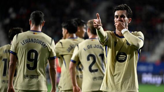Barcelona le ganó al Osasuna y está cerca de ganar una nueva liga en España. 
