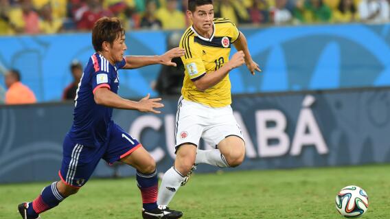 296704_Colombia vs Japón en Brasil 2014 - AFP